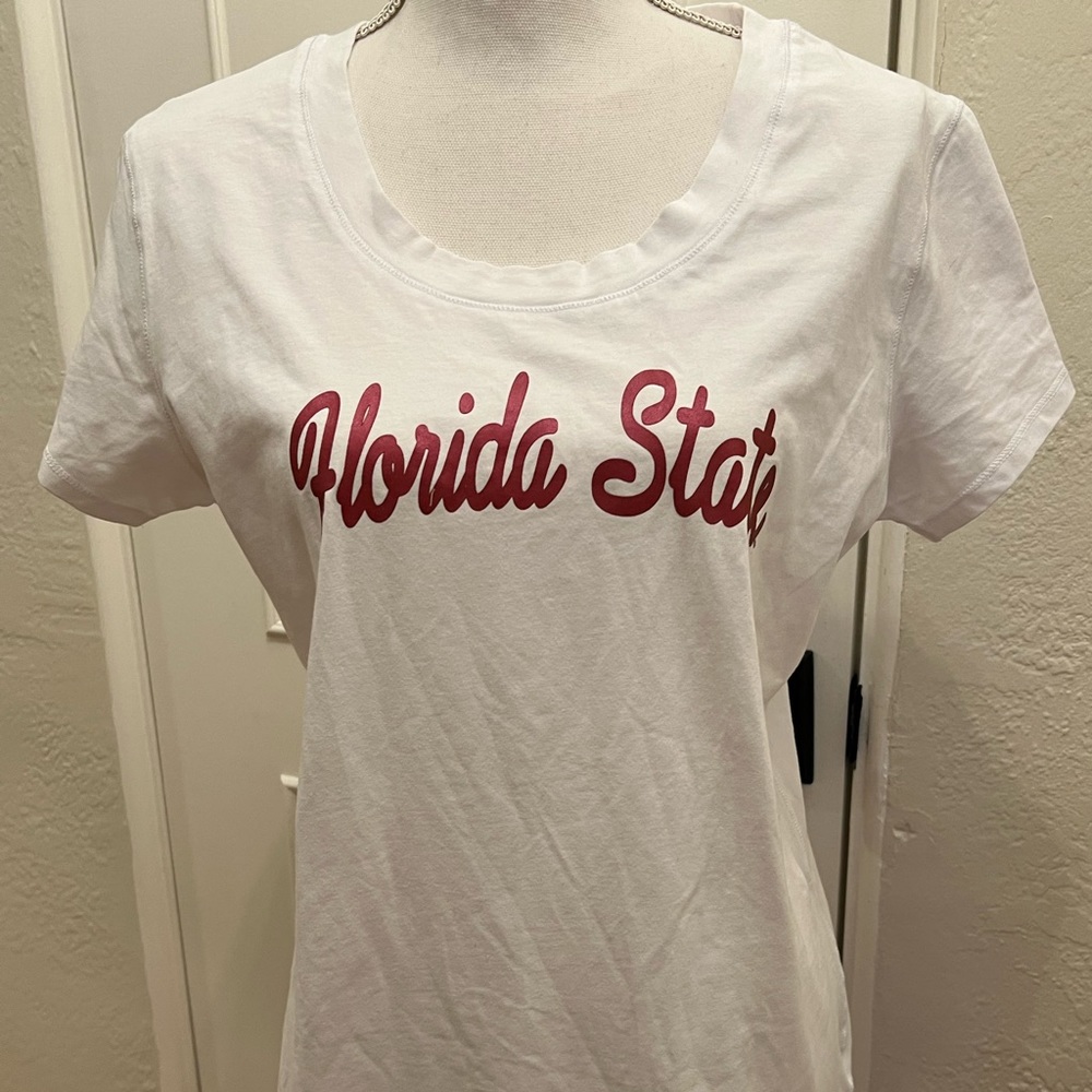 Florida State t-shirt. White short sleeves. Size XL